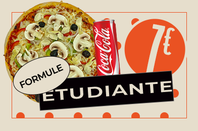 La formule etudiante a 7E - MYPIZZA